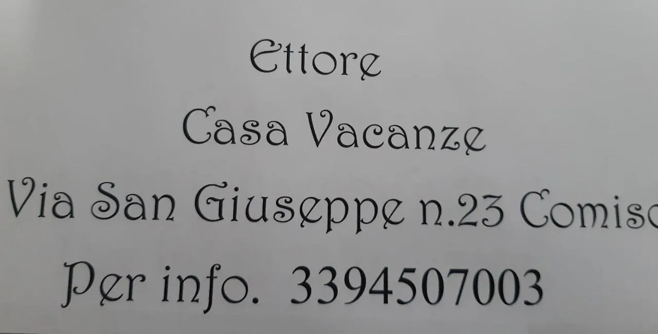 Ettore Casa Vacanze Villa Comiso